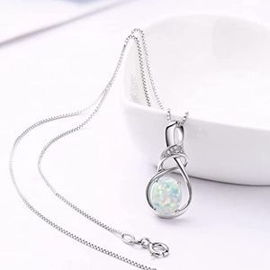 Fine Jewelry Natural Gemstone Swiss Blue Topaz Amethyst Silver Pendant Necklace
